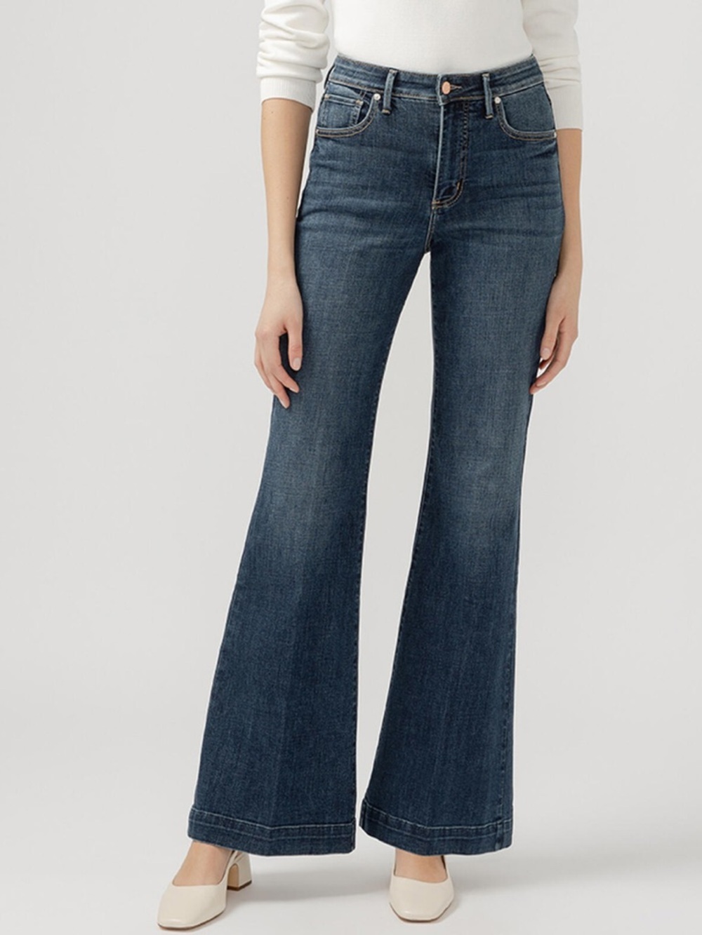 Silver jeans Isbister High Rise Flare Luxe Stretch Jeans